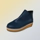 thumbnail image 1 of Zapatos de mujer Botines de tacón de cuña Cremallera lateral plana Punta redonda Color sólido Botas de plataforma desnuda Wmkox8yii sa2383, 1 of 5