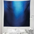 thumbnail image 1 of Navy Tapestry, Blurry Mosaic Like Pixel Squares in Blue Ombre Colors Image, Fabric Wall Hanging Decor for Bedroom Living Room Dorm, 5 Sizes, Turquoise Pale Blue, by Ambesonne, 1 of 1