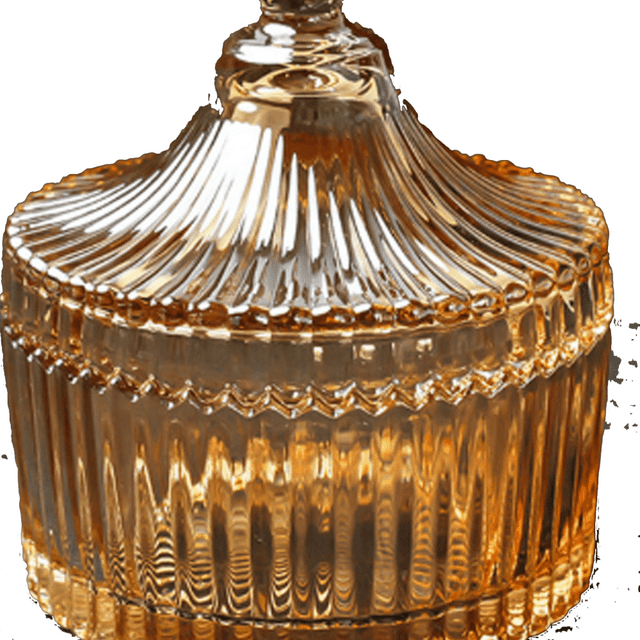 EIMELI Candy Dish with Lid Moisture Proof Candy Dish with Lid Luxurious Glass Storage Containers with Lids Style 10