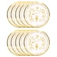 thumbnail image 1 of Plato de papel redondo, plato de papel de 10 piezas Bandejas de comida desechables redondas Plato desechable compacto y liviano, 1 of 14