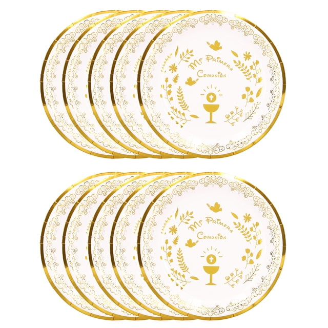 Paper Plate,10pcs Paper Plate Round Round Paper Plate Food Platefor Party Versatile Functionality