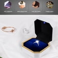 thumbnail image 2 of Ring Box Led Ring Box LED Ring Box Octagonal Velvet Wedding Ring Case Jewelry Gift Box With LED Light For Jewelry Display Wedding Engagement, 2 of 7