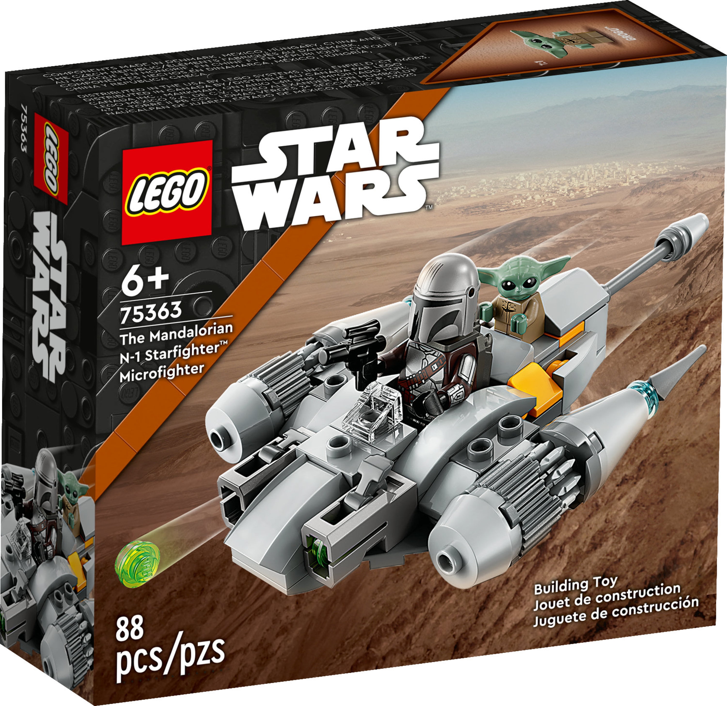 LEGO Star Wars The Mandalorian s N 1 Starfighter Microfighter