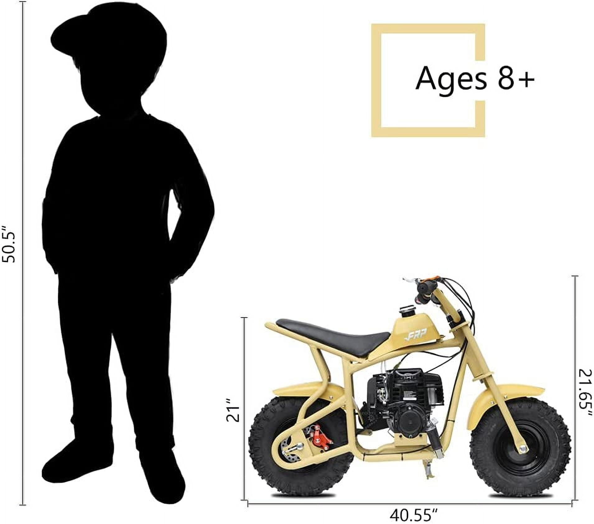 FRP DB003 1.4hp Gas Powered Mini Bike, Desert Yellow