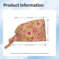 thumbnail image 6 of Kdxio Yellow Flowers Pattern Turban Hat for Women Men Comfortable Adjustable Cleaning Working Cap with Sweatband, 6 of 8