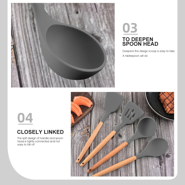 Silicone Cooking Utensil Kitchen Utensil Set, 24 Pcs Non-stick Cooking  Utensils Spatula Set with Hol…See more Silicone Cooking Utensil Kitchen  Utensil