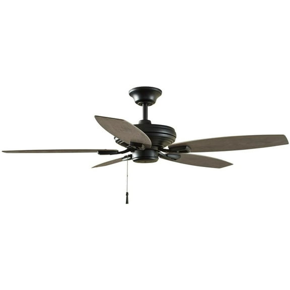 Hampton Bay North Pond 52" Indoor/Outdoor Matte Black Ceiling Fan