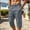 Dark Gray, variant on Tawop Mens Cargo Shorts Elastic Waist Cargo Capri Pants with Pockets Solid Fashion Casual Pants, Black, 6XL