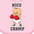 thumbnail image 4 of Inktastic NICU Champ Baby Boxer Boys or Girls Baby Bib, 4 of 4