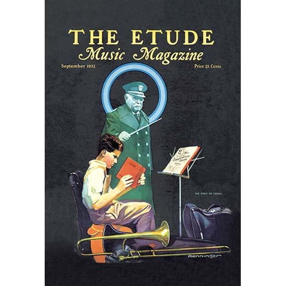 The Etude: September 1932-Fine Art Canvas Print (20" x 30")