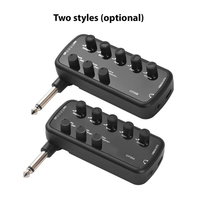 Electric Bass Mini AMP Portable 3 Built in Speaker Simalations with AUX Audio Input Charging OTG