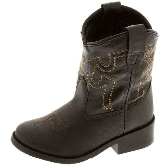 SMOKY MOUNTAIN BOOTS Unisex Kids' Monterey Western Boots, Color: Brown/Black, Size: 5