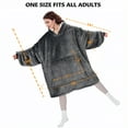 thumbnail image 4 of Solaris Deluxe Reversible Fleece Oversized Blanket Sweatshirt with Hood Super Soft Warm Large Plush Sleeved Throws for Adult Wom, 4 of 7