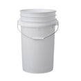 7 Gallon (2 Pack) Large Bucket Pail Container with Easy Peel Lid, Food
