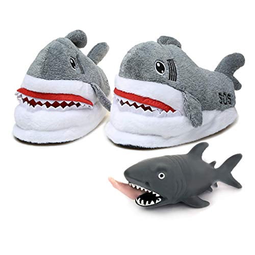adult shark slippers