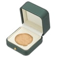 thumbnail image 1 of Caja de exhibición de monedas, estuche de monedas con soporte para monedas, adecuado para monedas de 45mm para coleccionistas de dólares de plata, verde, 1 of 6