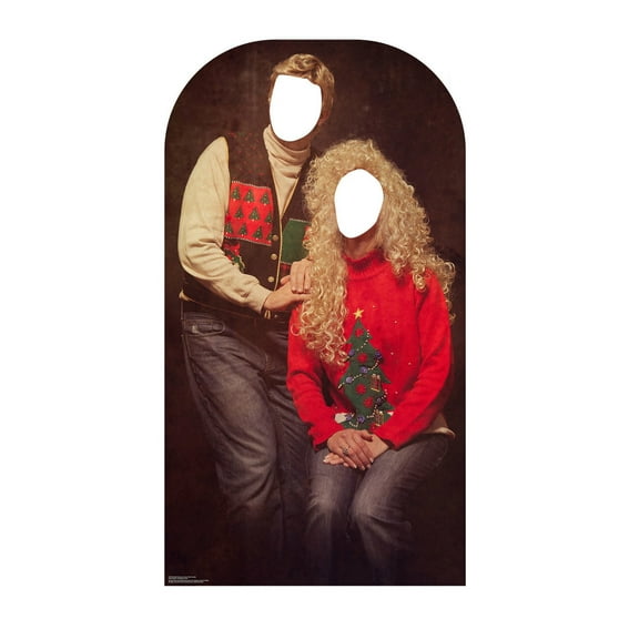 Ugly Christmas Sweater Face-in-a-Hole Cardboard Stand-Up