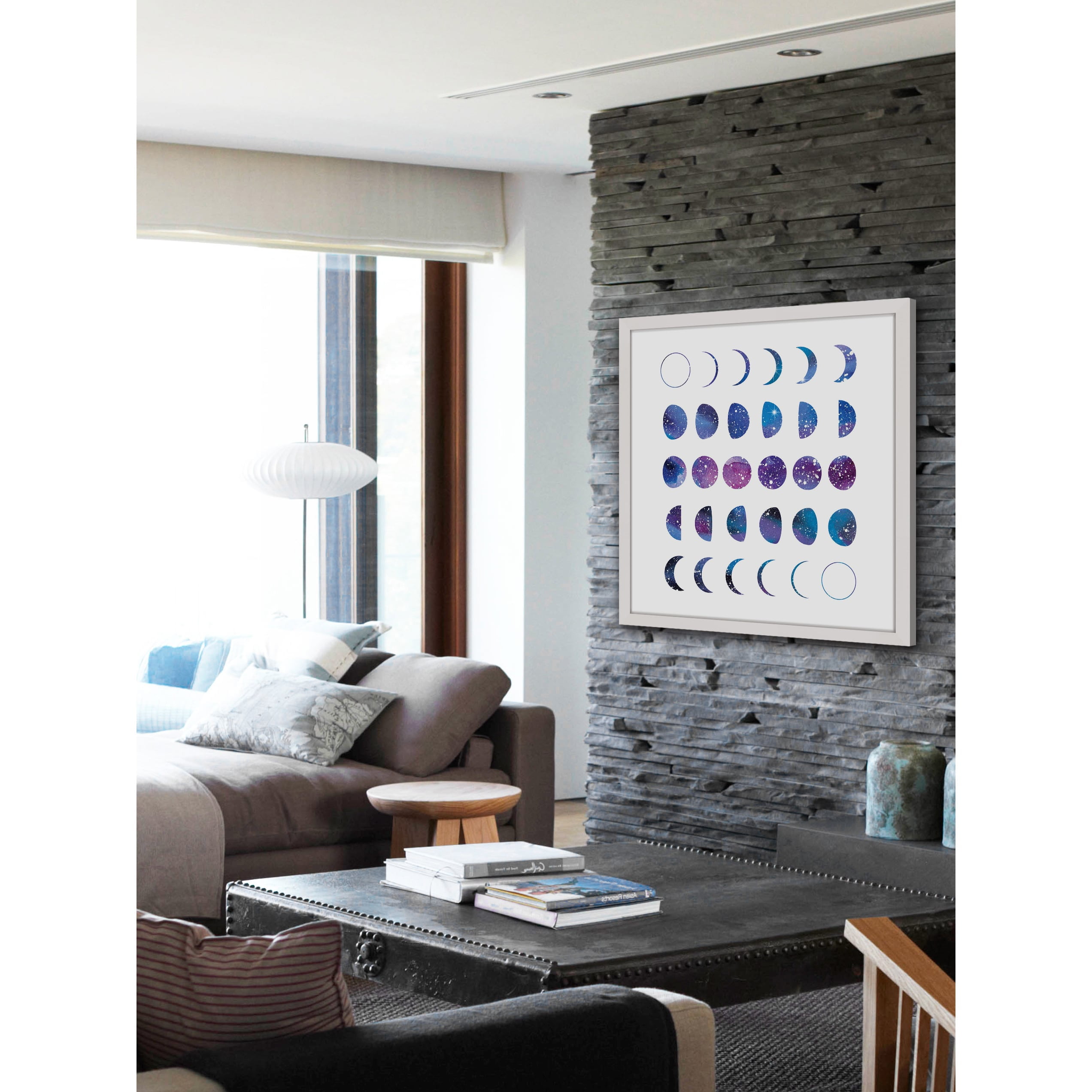 Marmont Hill "Moon Phases 2" by Shayna Pitch Framed Painting Print