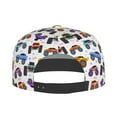 thumbnail image 4 of Fotbe Cartoon Monster Trucks1 Flat Bill Visor Cap Classic Snapback Hat Polyester Foam Trucker Hat Trucker Cap Adjustable Baseball Cap, 4 of 9