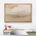 thumbnail image 2 of PixonSign Framed Canvas Print Wall Art Pastel Watercolor Tan Paint Landscape Nature Wilderness Illustrations Modern Art Decorative Minimal Rustic for Living Room, Bedroom, Office - 24"x36" Natural, 2 of 5