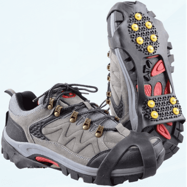 Ice Cleats For Shoes 24-Spike Non-Slip Traction Grips For Winter