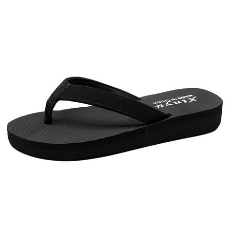 

Womens Sandals Bohemian Beach Flip Flop Sandal Cloth Black 35