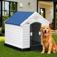 thumbnail image 3 of Casa Para Perro Q Perrón Raza Grande Con Puerta Color Azul, 3 of 10
