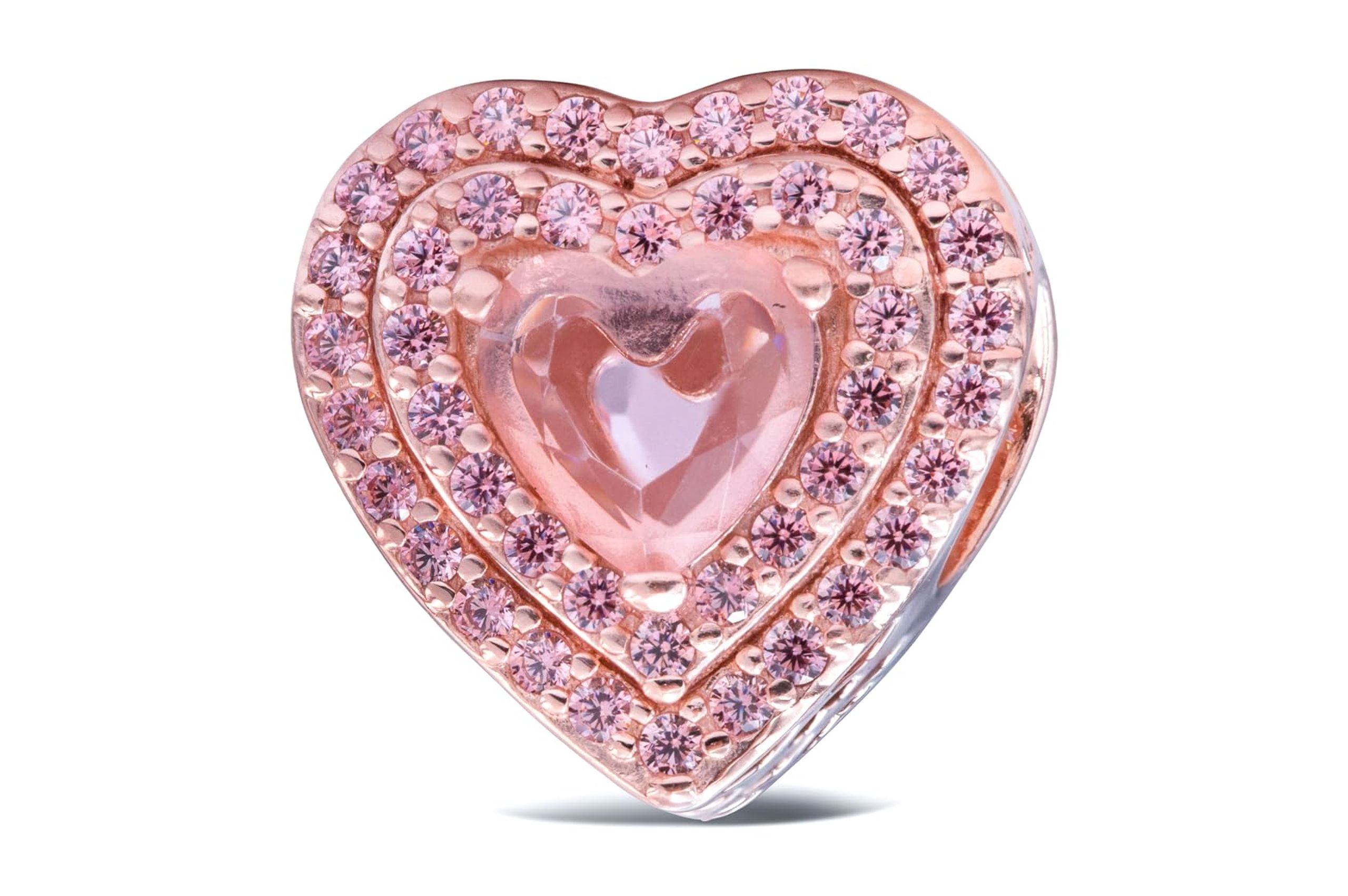 Pandora Timeless Sparkling Levelled Heart Charm