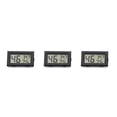 thumbnail image 2 of Inteprter Mini termómetro digital LCD -50 ℃ ~ 80 ℃ Detector de sensor Indicador multifuncional con Modo de repetición Instrumento Negro 3piezas, 2 of 6