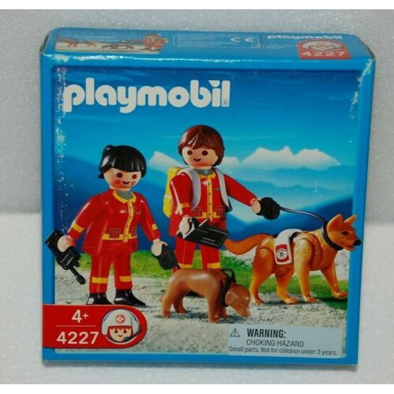 PLAYMOBIL Water Rescue with Dog Action Figure Set, 29 Pieces