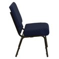 thumbnail image 2 of Bowery Hill Patterned Church Stacking Guest Chair in Blue, 2 of 4