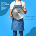 thumbnail image 4 of Garcima oven safe 15.25-inch Carbon Steel Paella Pan, 38cm for indoor and outdoor grilling, 4 of 8