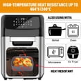 thumbnail image 3 of SEARCHI Air Fryer Silicone Pot, Reusable Silicone Pot for Ninjas Dual Air Fryer Liners Double Air Fryer Silicone Air Fryer Basket Air Fryer Rack Rectangle Accessories for Oven Microwave, 3 of 7
