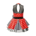thumbnail image 2 of YIZYIF Little Girls Ballerine Sleeveless Tutus Dress Polka Dots Sequins Modern Jazz Latin Dance Costume,Sizes 4-14 Red 14, 2 of 7