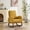 Mustard, variant on 27.2"W Rocking Accent Chair for Nursery, Sherpa Glider Rocker Chair with High Back and Side Pocket, Rocking Accent Armchair with Rubber Wood Legs for Living Room Bedroom
