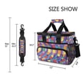 thumbnail image 3 of FORMRS Insulated Cooler Bag 24 Cans Capacity Soft Leakproof Lunch Box with Side Pockets, Yellow Wavy Plaid, 3 of 7