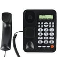 Corded Phone, Dual Interface Wired Telephone with Display & Big Button