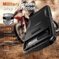 thumbnail image 2 of KOMI for Google Pixel 8a Case with 1 Screen Protector, Built-in Slide Camera Cover, Military Grade Drop Protection, Heavy Duty Rugged Shockproof Protective Phone Cover, Black, 2 of 5