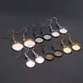 thumbnail image 5 of U8MO Metal 10pcs 10~25mm Ear Hooks with Base Cup Earring Post Findings DIY Handmade-Gunblack-10mm, 5 of 6