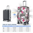 thumbnail image 2 of Luggage Cover Anti Scratch, Funny Cartoon Cat Gray Elastic Suitcase Protector Fits 18-32 Inch Luggage, 2 of 2