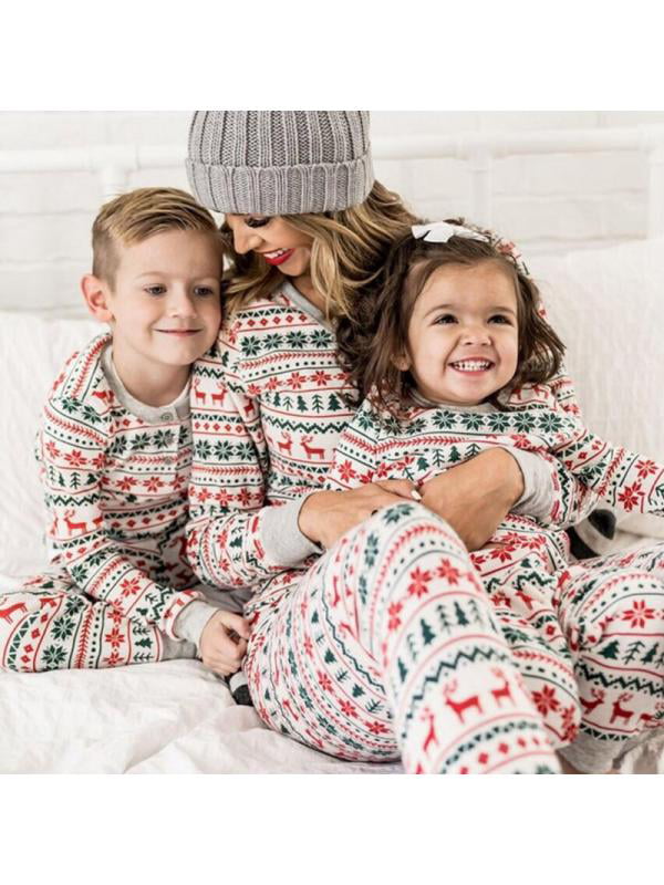 Baby Girls Christmas Pajamas Striped Romper Bodysuit One Piece Sleepwear Clothes 