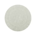 thumbnail image 3 of Better Trends Round Bath Mat 30" Diameter Elegant Reversible Bath Rug, Extra Soft Cotton for Ultimate Comfort, Absorbent, Ideal for Half Baths and Powder Rooms, (Ivory) Lux Collection, 3 of 6