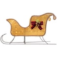 thumbnail image 3 of Northlight Lighted Sleigh with Plaid Bow Outdoor Christmas Decoration - 36" - Clear Lights, 3 of 10