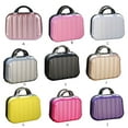 thumbnail image 4 of Maoww Makeup Storage Organizer Travel ABS Toiletry Suitcase Box Mini Boarding Luggage Cosmetic Case Large Capacity Bag Pink, 4 of 8