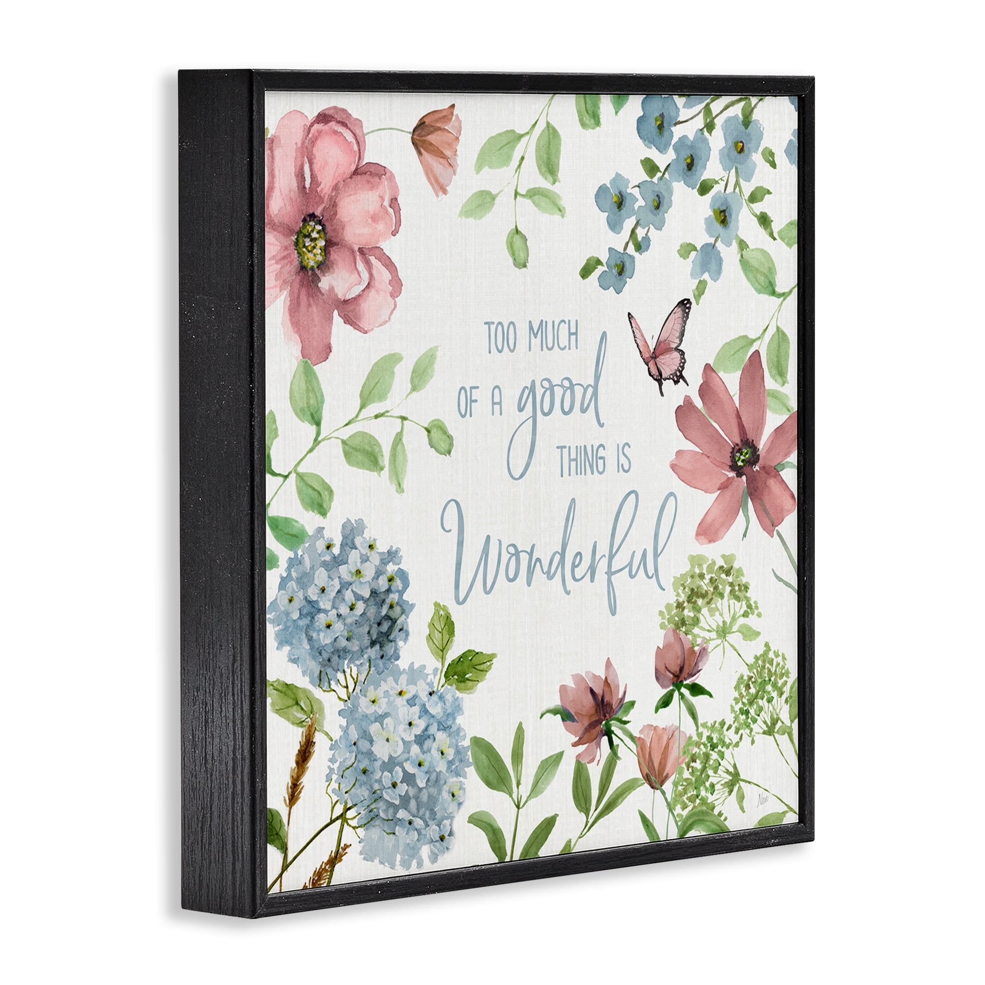 Stupell Industries Too Much Of A Good Thing Black Framed Giclee Art, design by Nan