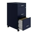 thumbnail image 4 of Pemberly Row Modern 3-Drawers Vertical Navy Metal Filing Cabinet Pre-assembled, 4 of 6