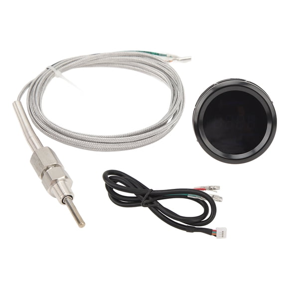 Medidor EGT Con Sensor, Medidor De Temperatura De Gases De Escape De Alta Precisión De 200 A 1300 Grados Celsius 52 Mm Una Prueba De Golpes Para Automóviles