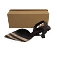 thumbnail image 5 of Zapatos de tacón bajo con punta puntiaguda para mujer, zapatos de vestir para oficina, trabajo, boda, 5 of 5