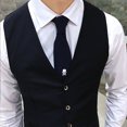 thumbnail image 2 of Chaleco de traje para hombre Chaleco de traje para hombre Chaleco de vestir de negocios de corte entallado para hombre Chaleco de vestir para trabajo, 2 of 5