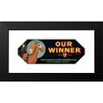 thumbnail image 2 of Anonymous 14x8 Black Modern Framed Museum Art Print Titled - Our Winner Brand Citrus Label (1930-1950), 2 of 5